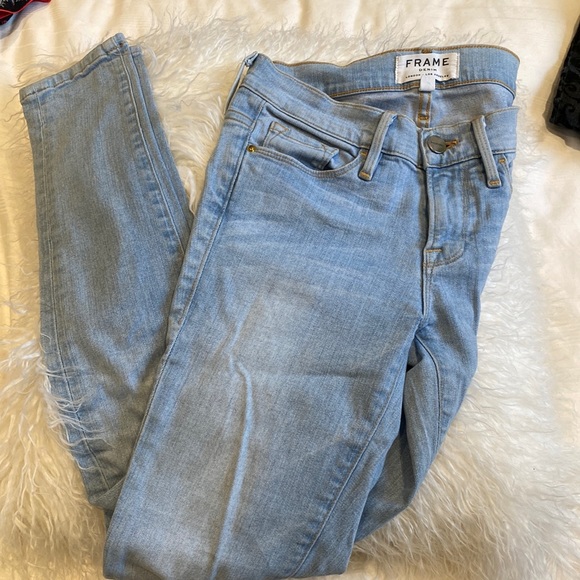 Skinny Frame light denim jeans S25 - Picture 1 of 5